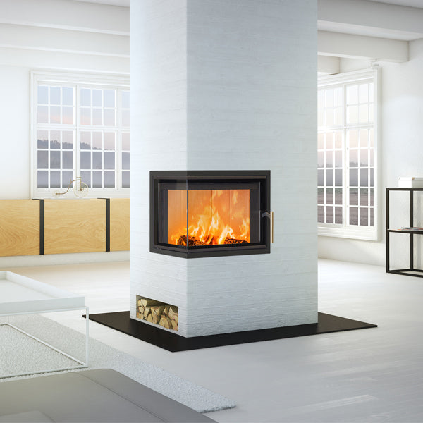 Scan 5003 FL Left Corner Sided Inset Wood Burning Stove