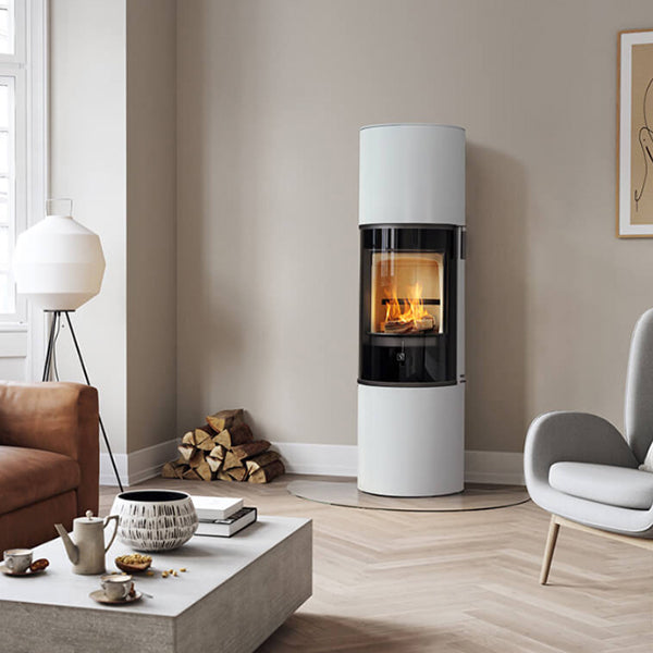 Scan 84-3 Modern Maxi Wood Burning Stove - Gloss White