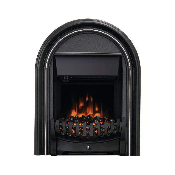 Flare Abbey 16” Matt Black Inset Electric Fire