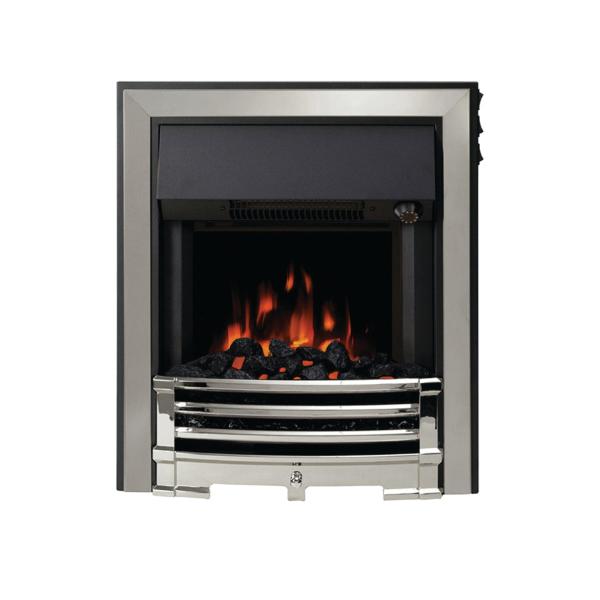 Flare Aspen 16” Chrome Inset Electric Fire