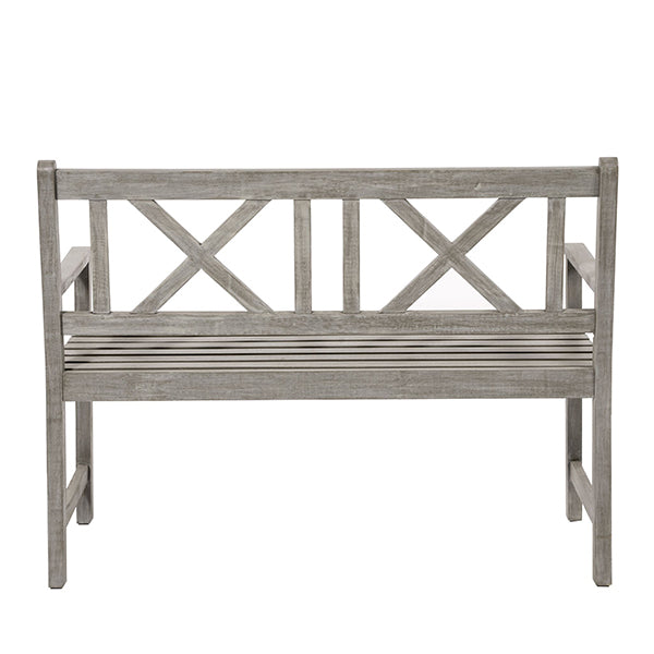 Pacific Lifestyle Cambridge Antique Grey 2 Seater Wood Bench