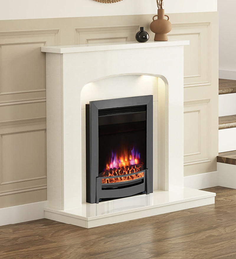 Flare Tasmin 42" White Micro Marble Surround