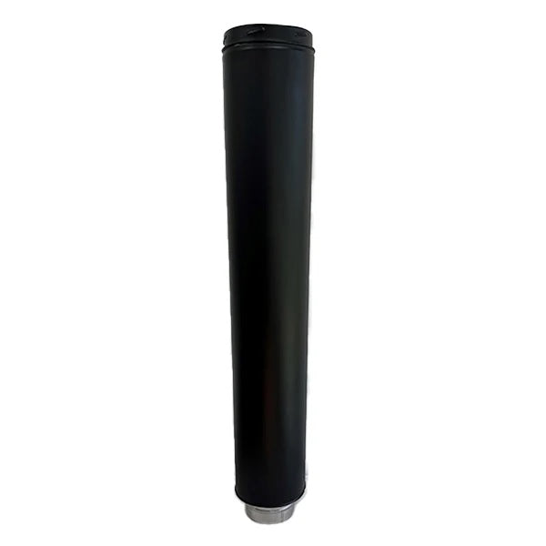 T600 5" Twin Wall - 1000mm Starter Length - Black