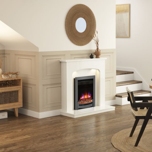 Flare Tasmin 42" White Micro Marble Surround