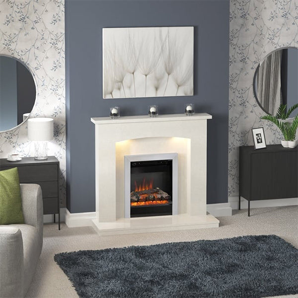 Flare Isabelle 45" Manilla Micro Marble Surround