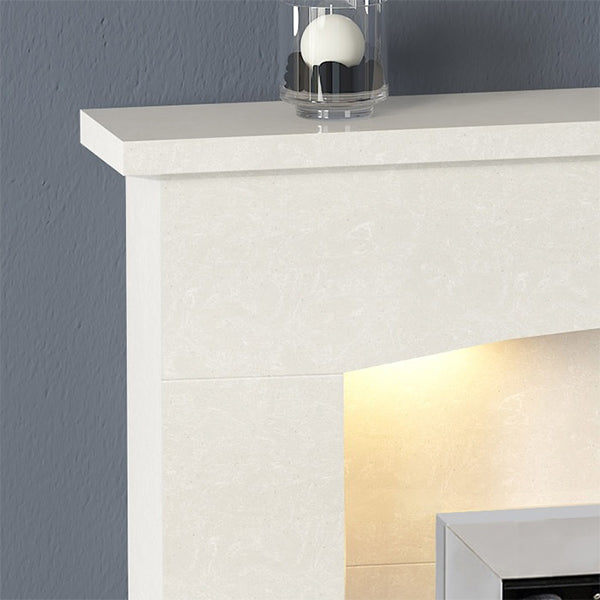 Flare Isabelle 45" Manilla Micro Marble Surround