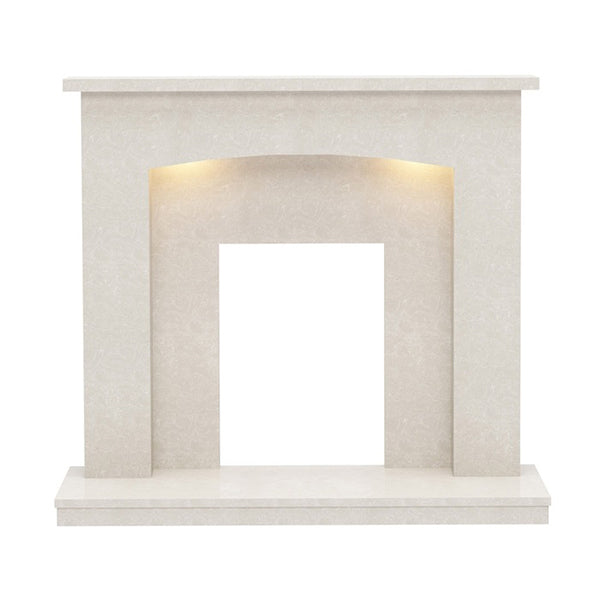 Flare Isabelle 45" Manilla Micro Marble Surround