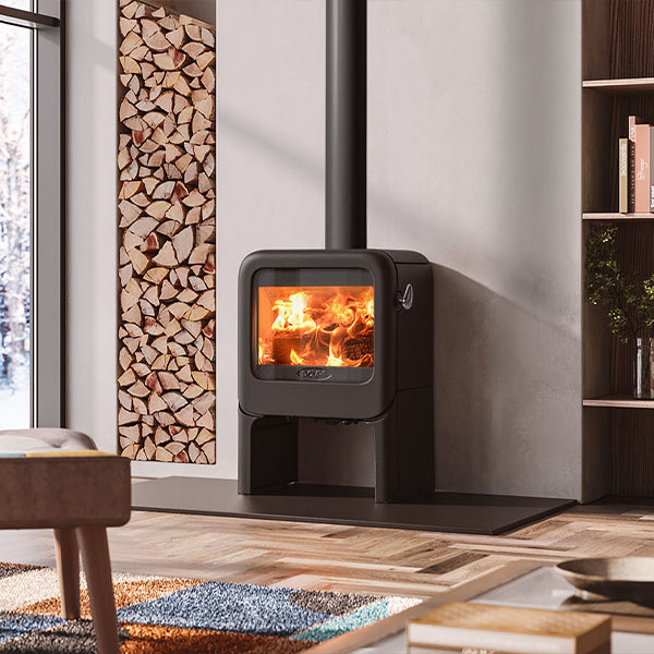 Dovre Rock 350  Wood Burning Stove with Tablet Stand