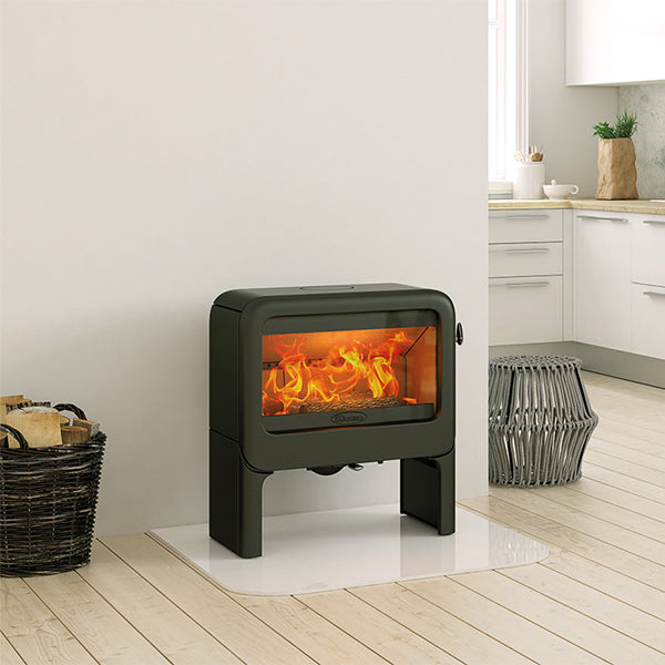 Dovre Rock 500 Wood Burning Stove with Table Stand