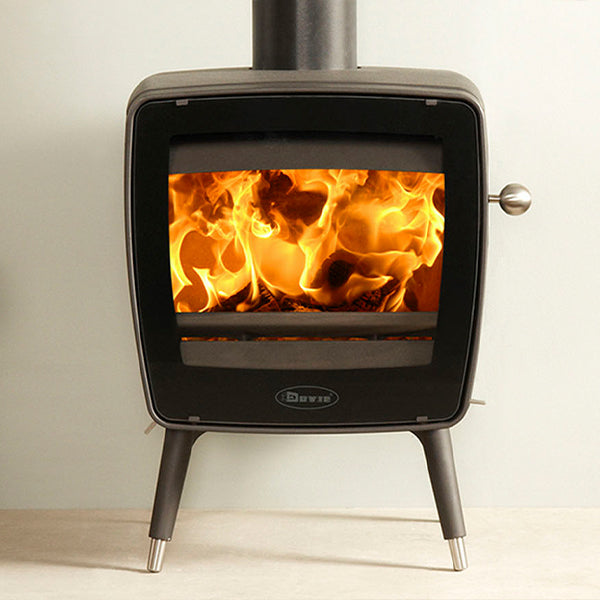 Dovre Vintage 35 Wood Burning Stove Matt Black with Legs