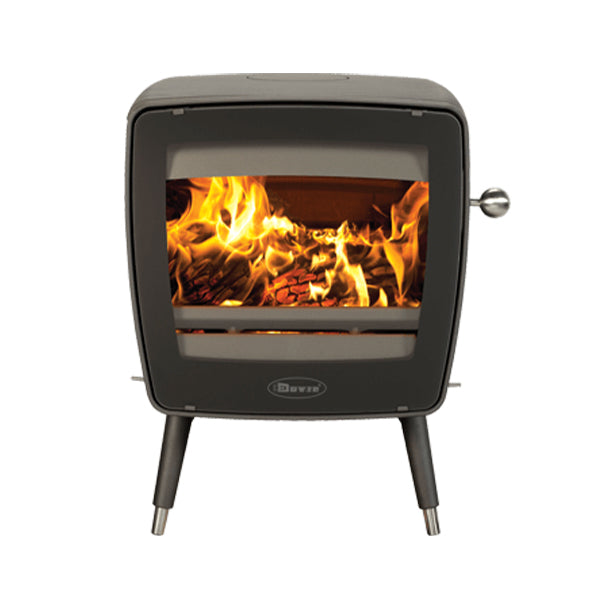 Dovre Vintage 35 Wood Burning Stove Matt Black with Legs