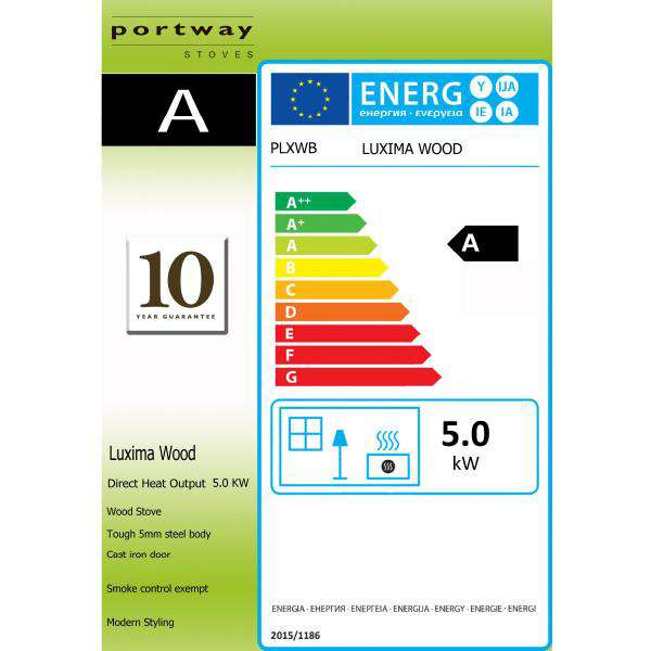 Portway Luxima Wood Burning Stove - Stove Supermarket